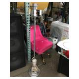 Vtg Multi-Light Floor Lamp w/ Onyx Base Accents