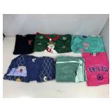 5 new clothing items;  two fancy Christmas