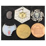 6 Geocaching Coins, See Photos