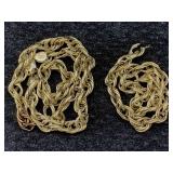 10k Gold Necklace For Repair, Tw 4.3g