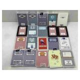 20 decks of miscellaneous playing cards mostly