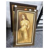 Framed Paintings and Prints - largest approx.