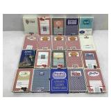20 decks of miscellaneous playing cards mostly