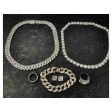 Fashion Chain Necklace, Bracelet & Rings, Some
