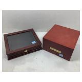 2 Wood Coin Display/Storage Chests