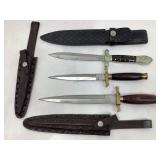 3 Fixed Blade Knives Made In Pakistan