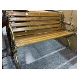 5ft Solid Wood and Brass Bench Victorian Style