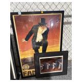 Framed Fantomas Reprint Poster and Small Framed
