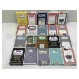 20 decks of miscellaneous playing cards, mostly