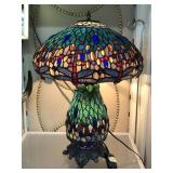 Tiffany-Style Dragonfly Table Lamp w/ Dimmer