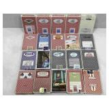 20 decks of miscellaneous playing cards, mostly