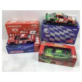 3 1/24 Scale Model Racecars