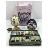 Limoge, Lefton & Jade Decorative Egg Collection