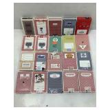 20 decks of miscellaneous playing cards, mostly