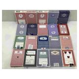 20 miscellaneous decks of playing cards mostly