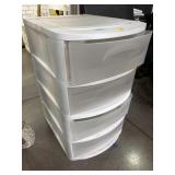 Small 4 Drawer Sterelite Storage Cabinet -