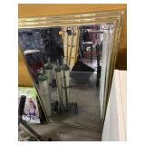 Vtg Art Deco Style Wall Mirror approx. 4ft tall -