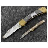 Vtg Buck Knife W/old Timer Knife, Sz 8in Long, See