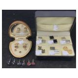 Collection Of Cufflinks W/box & More