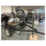 Industrial Radial Arm Saw on Trailer No Title -