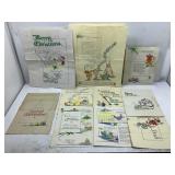 1950ï¿½s Homemade Mimeograph Oversized Christmas