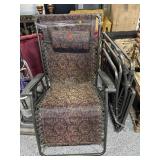 Pair Bliss Folding Patio Loungers with Cushions -