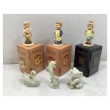 3 Limited Edition Hummel Club Figurines & 3 Lenox