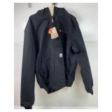 A black Carhartt, thermal or quilt lined active