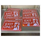 New Emergency Exit Signs.