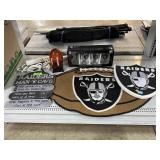 Raiders Fan Gear. Wall Decor, Floor Mat, Pint