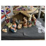 Nativity Scene Set, Clear Ornaments & More