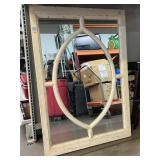 Large Vintage Wall Mirror Approx 45 x 32.