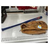 Vintage Cooper Baseball Glove and Padres Mini