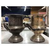 2 Silver Plated Champagne Buckets.