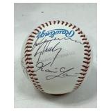 Multi player autographed baseball