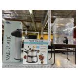 Nostalgia stainless steel electric fondue pot,