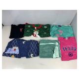5 new clothing items;  two fancy Christmas
