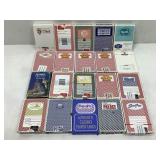 20 decks of miscellaneous playing cards mostly