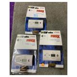 3 New Carbon Monoxide Alarms