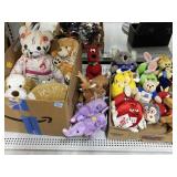 Collectible Plush Toys. Most are New.