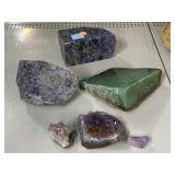 Assortment of raw and cut Mineral and Crystal