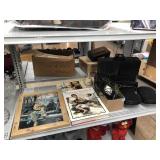 Norman Rockwell Framed Metal Sign, Book , and