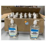 Box of New Hand Sanitizer Pump Bottles.