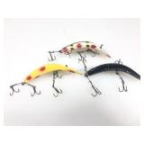 Vtg Helin Flatfish Fishing Lures