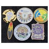 6 Geocaching Coins, See Photos