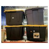 4 Storage Containers. Mostly 27Gal