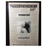 He framed a copy of a novelty, prop newspaper