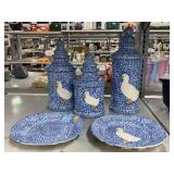 Los Angeles Pottery Jars and Plates.