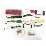 Vtg Spare Fishing Reel & Lure Parts