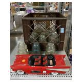 Vintage Beam Car Decanter and Vintage Glass